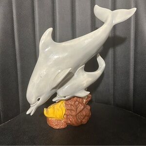 Ceramic Dolphin Sculpture